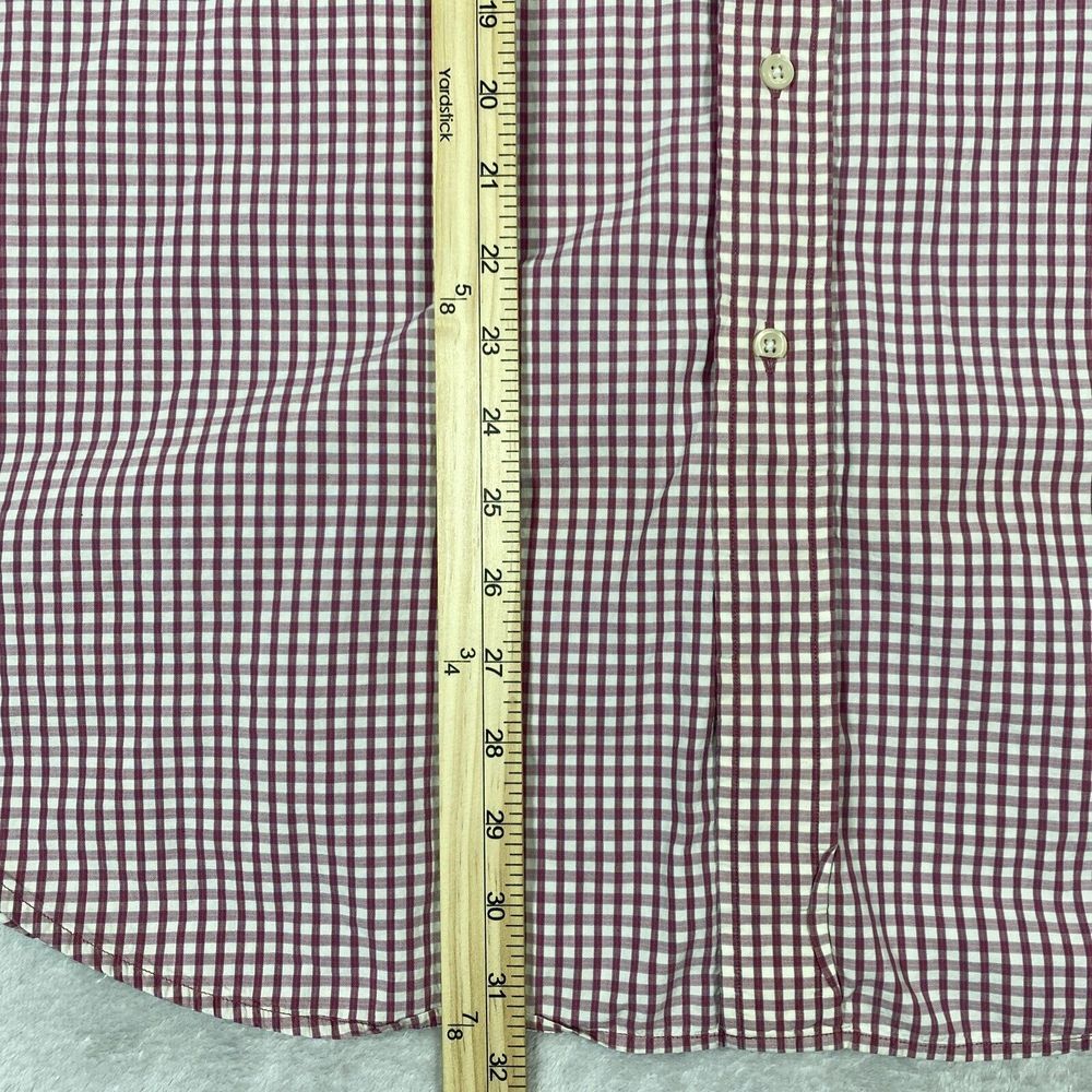 Ralph Lauren Blaire Pink Gingham Short Sleeve Button Down Size XL - Picture 6 of 8
